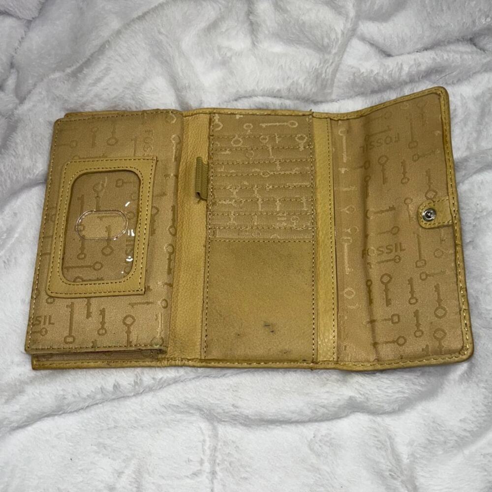 Fossil Long Live Vintage 1954 Leather Women's Wallet Multicolor Patchwork - Picture 6 of 9